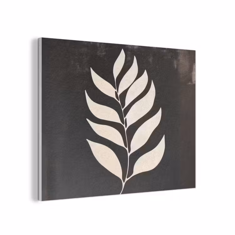 Blad - Wit - Minimalistisch PET vilt klein -3d