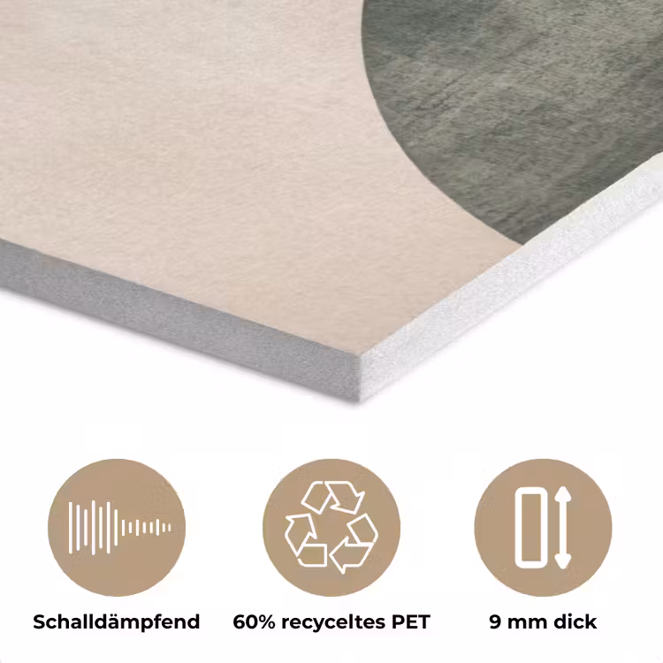 Cirkel - Abstract - Roze PET vilt klein -closeup_DE