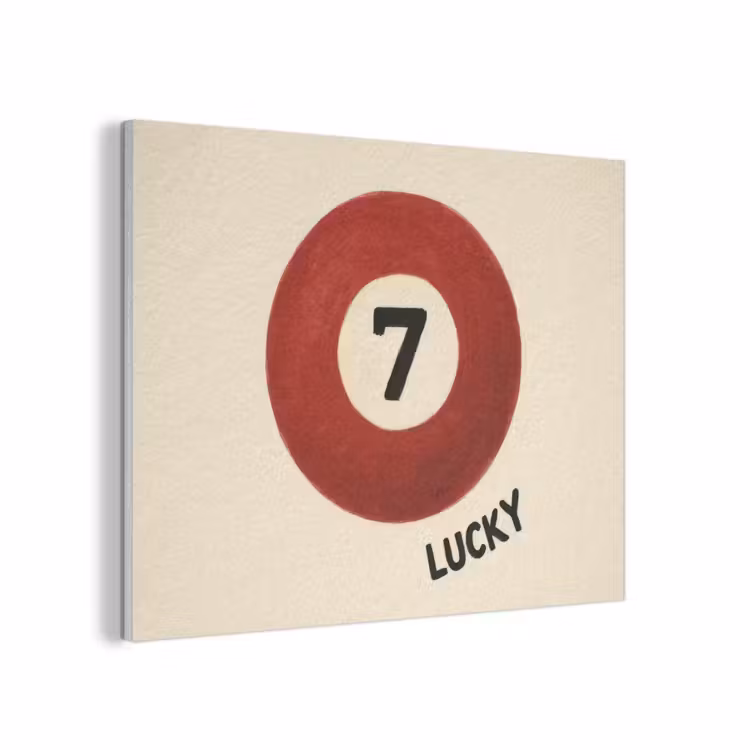 Cirkel - Zeven - Lucky - Rood PET vilt klein -3d