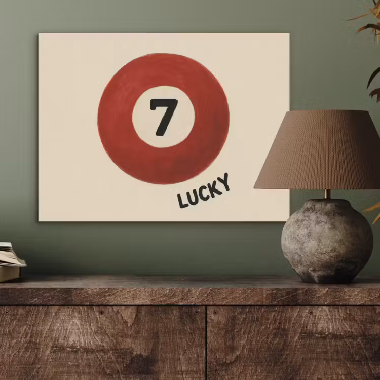 Cirkel - Zeven - Lucky - Rood PET vilt klein -sfeer2