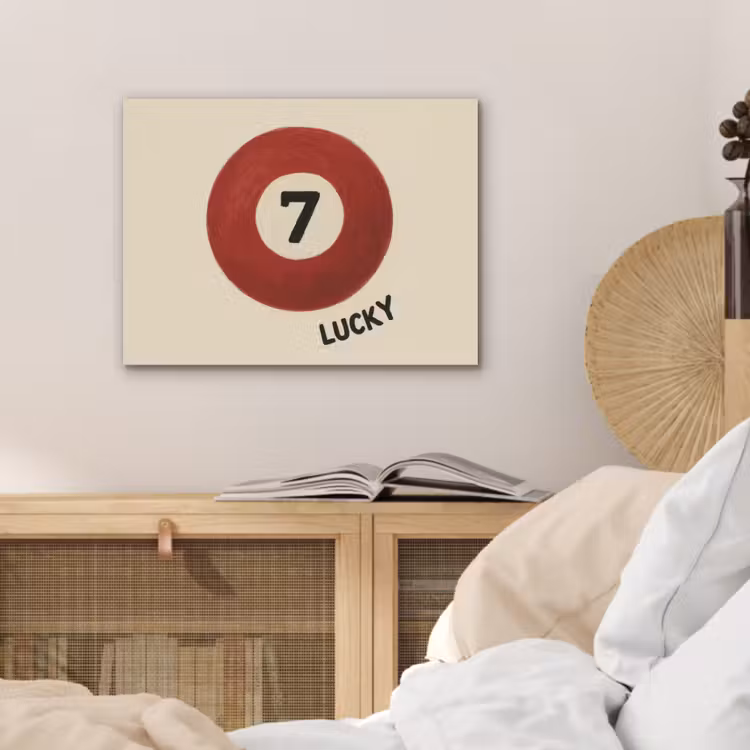 Cirkel - Zeven - Lucky - Rood PET vilt klein -sfeer3