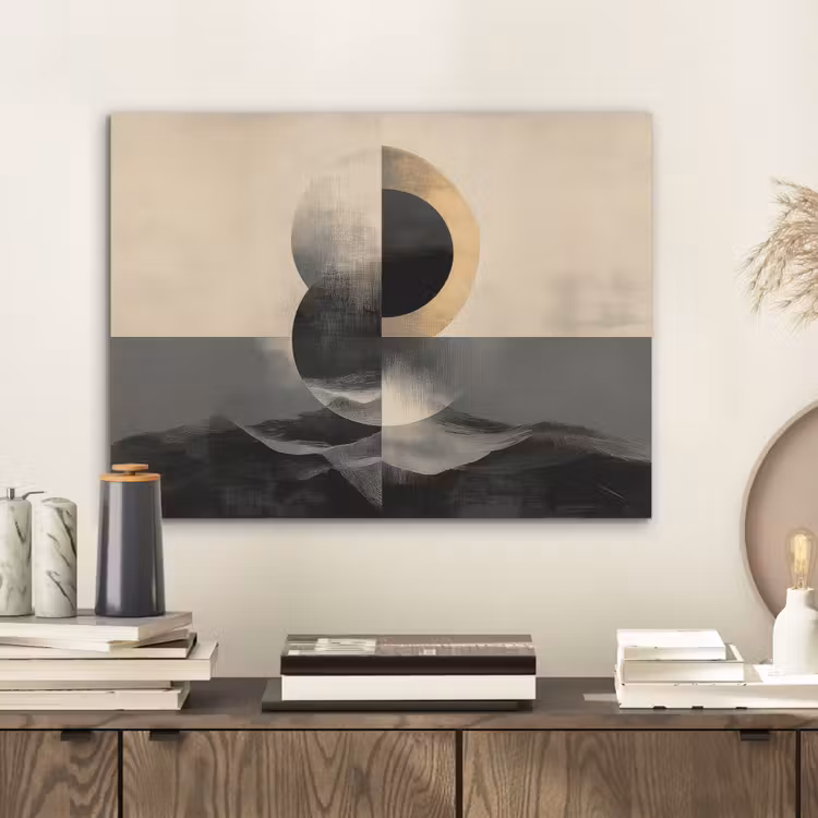 Cirkels - Schaduw - Abstract PET vilt klein -sfeer1