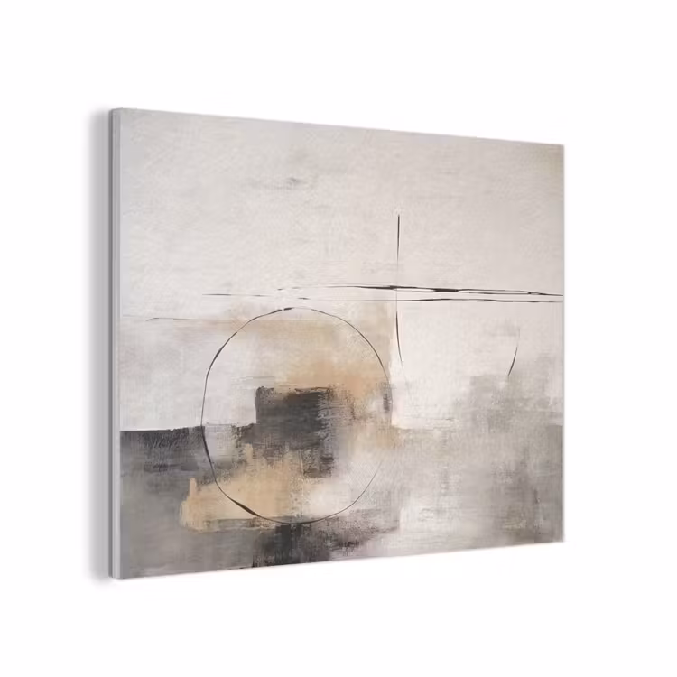 Kunst - Abstract - Grijs - Industrieel PET vilt klein -3d