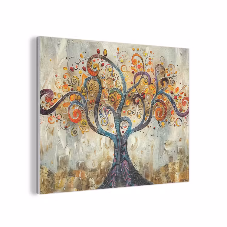 Kunst - Levensboom - Botanisch - Abstract PET vilt klein -3d
