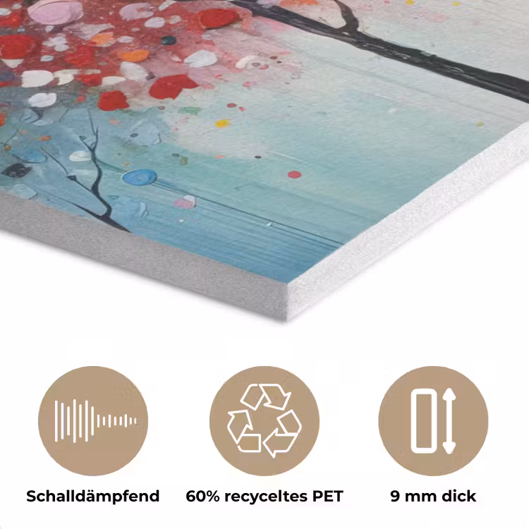 Kunst - Bomen - Natuur - Acryl PET vilt klein -closeup_DE