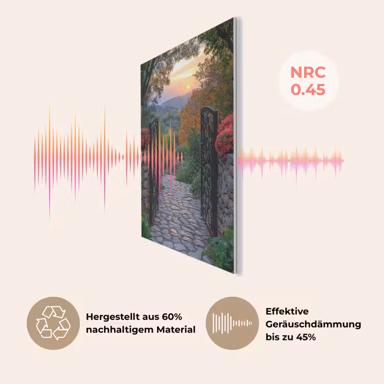 Landschap - Hek - Pad - Zonsondergang - Natuur PET vilt klein -USP_DE
