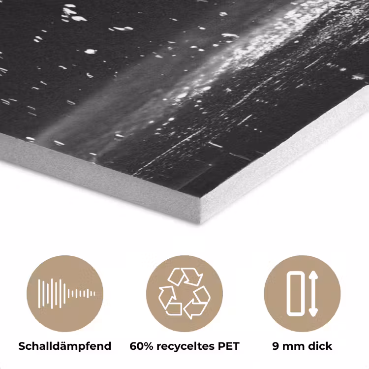 Hardloopschoenen - Rennen - Druppels - Zwart PET vilt klein -closeup_DE