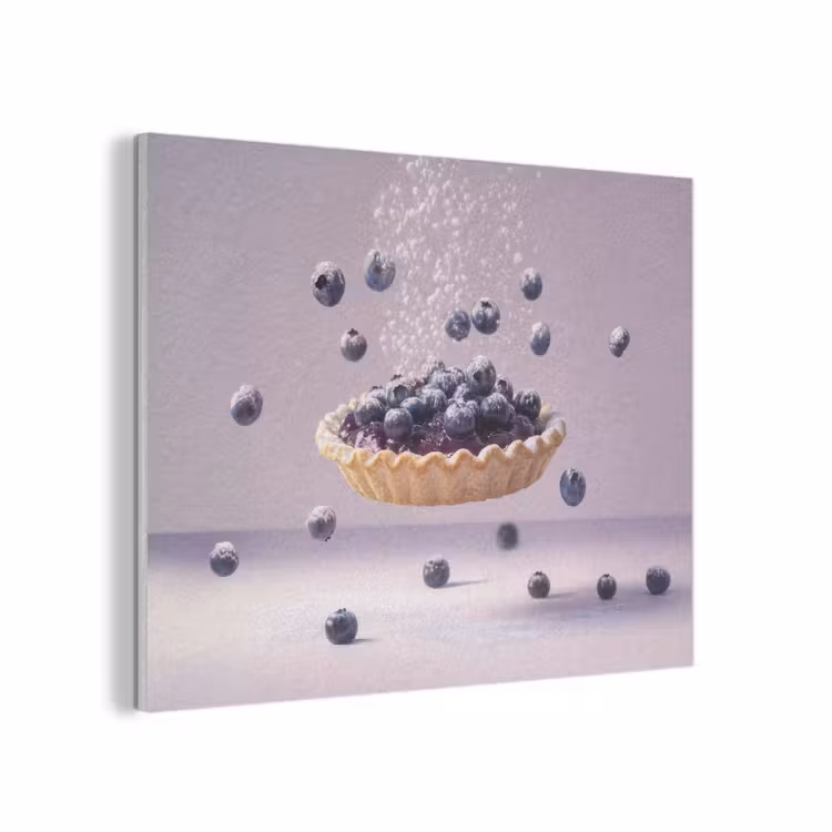 Eten - Taart - Bessen - Blauw PET vilt klein -3d