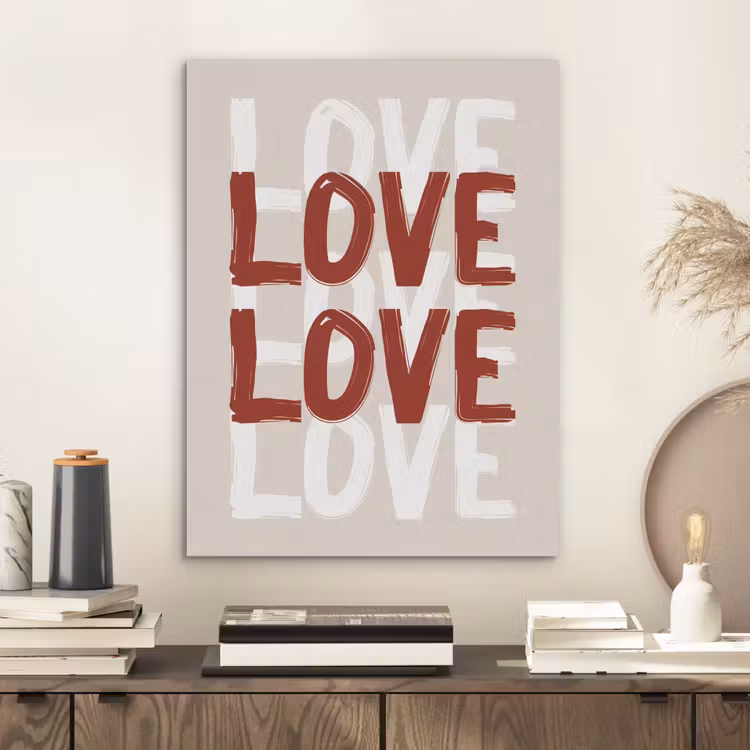 Love - Rood - Tekst PET vilt klein -sfeer1