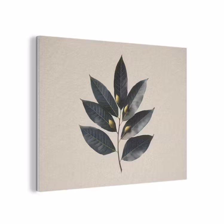 Laurierbladeren - Bloemknoppen - subtiel PET vilt klein -3d