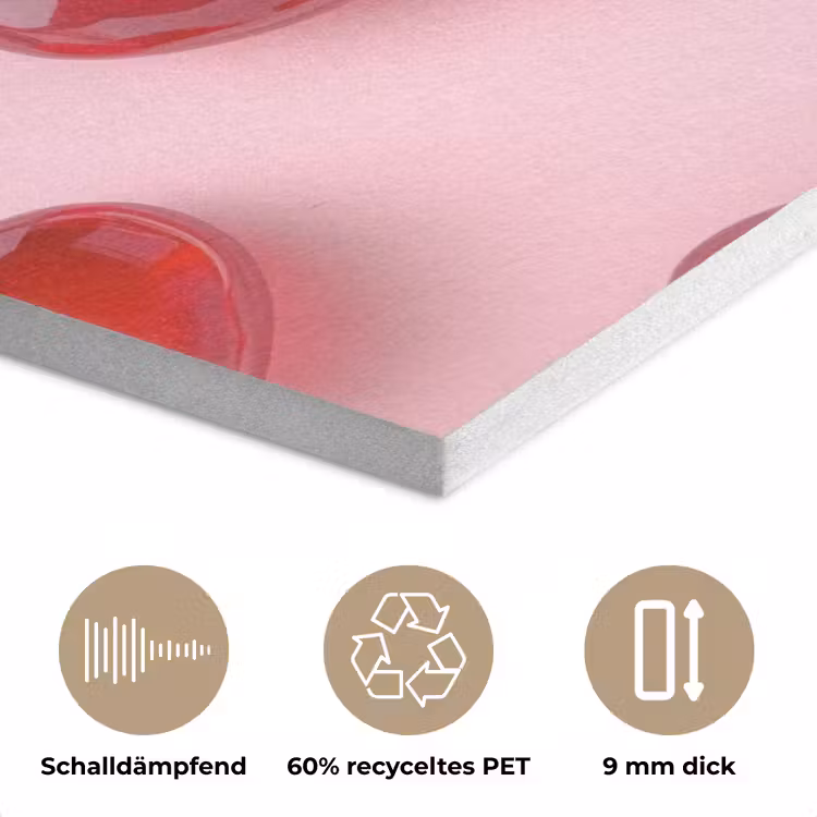 Lollies - Hartjes - Roze PET vilt klein -closeup_DE