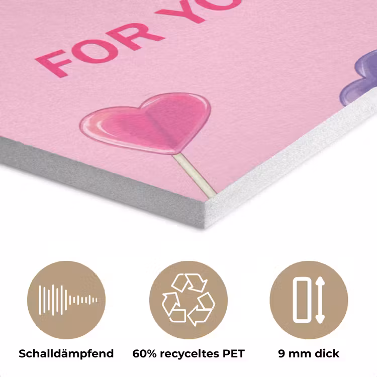 Lolly - Valentijn - Illustratie - Snoep PET vilt klein -closeup_DE