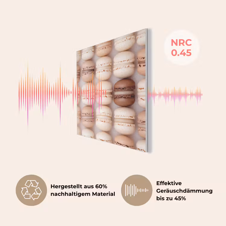 Macarons - Beige - Bruin PET vilt klein -USP_DE