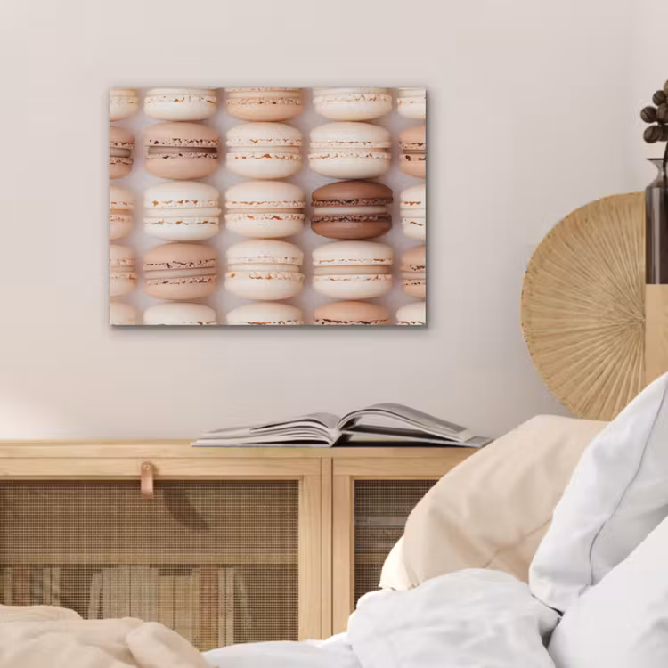 Macarons - Beige - Bruin PET vilt klein -sfeer3