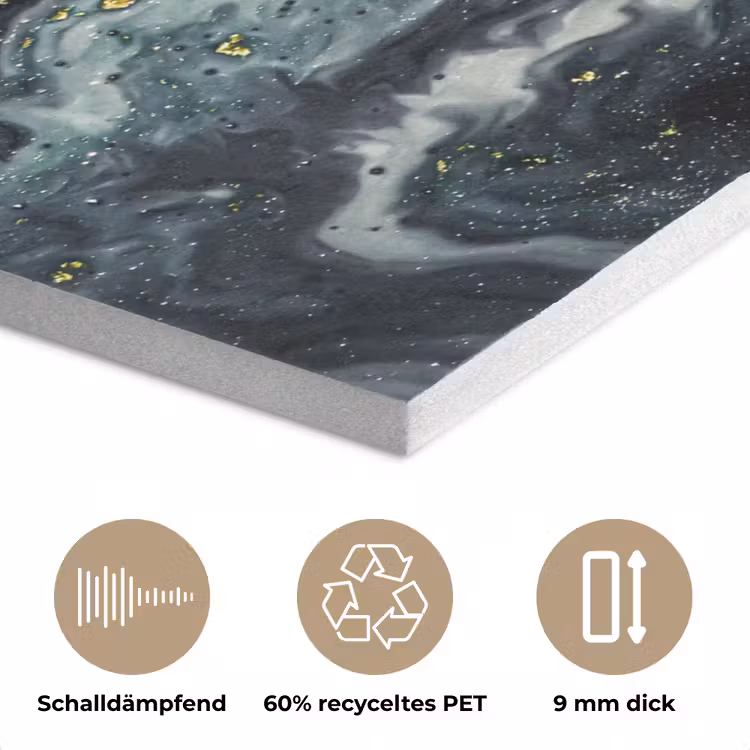 Marmer - Abstract - Goud - Luxe PET vilt klein -closeup_DE