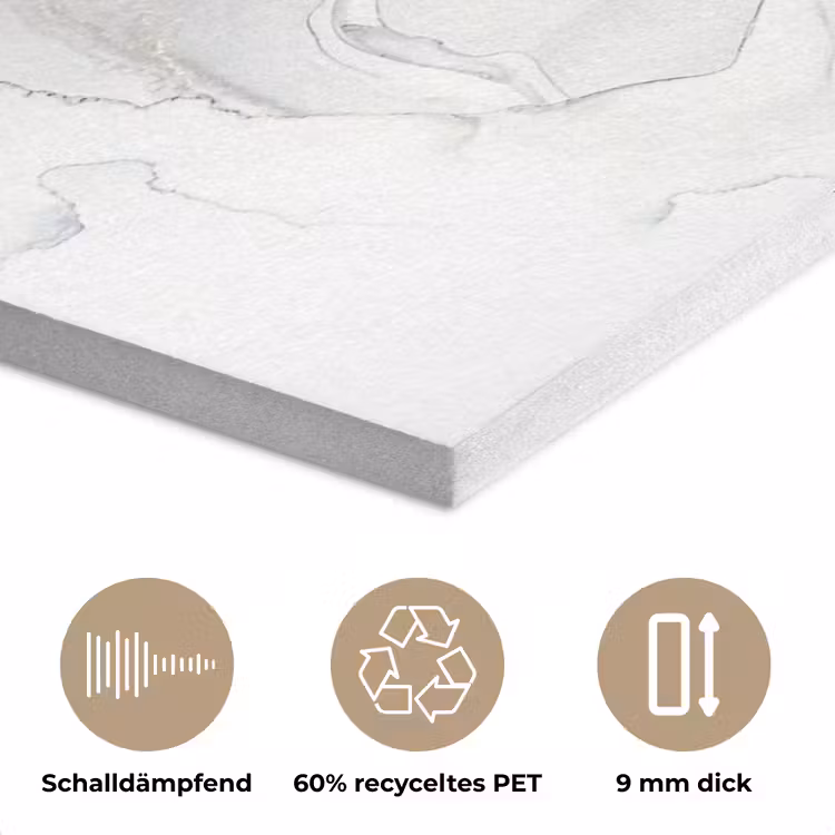 Marmer - Goud - Abstract - Zwart Wit - Luxe PET vilt klein -closeup_DE