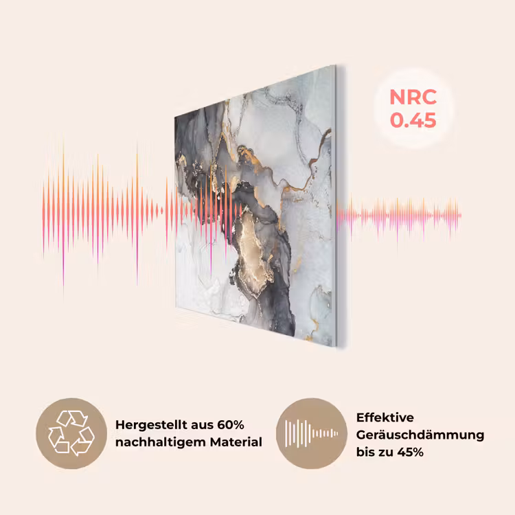 Marmer - Goud - Abstract - Zwart Wit - Luxe PET vilt klein -USP_DE