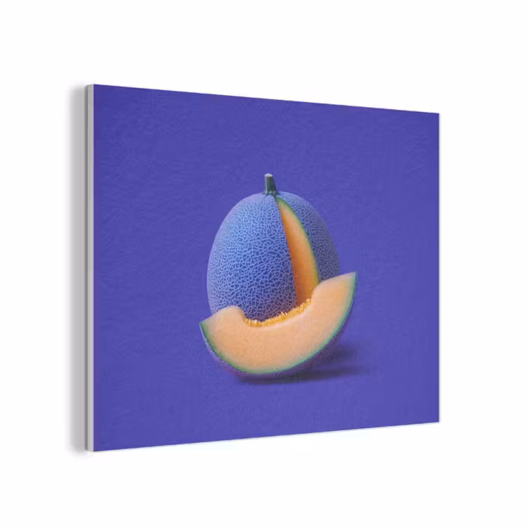 Meloen - Blauw - Oranje - Kunstzinnig PET vilt klein -3d