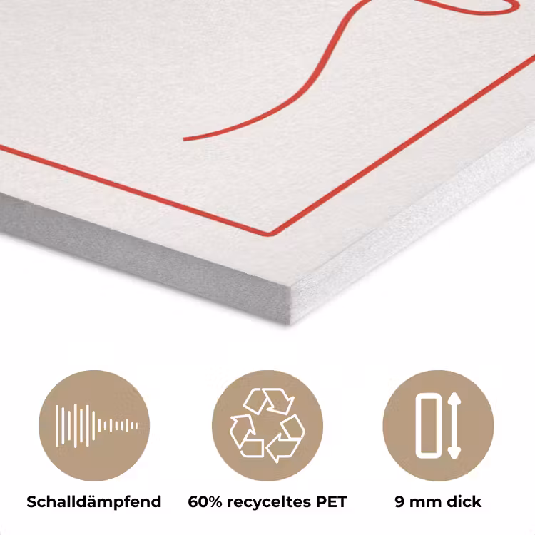 Minimalistisch - Vork - Lepel - Lijntekening PET vilt klein -closeup_DE