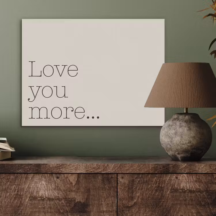 Minimalistisch - Love - Beige PET vilt klein -sfeer2