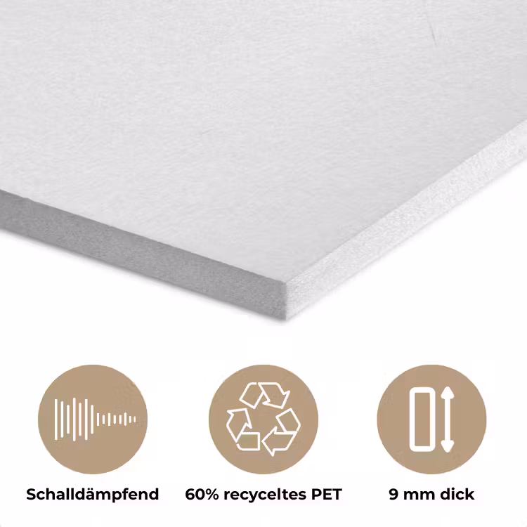 Minimalistisch - Stelen - Wit PET vilt klein -closeup_DE