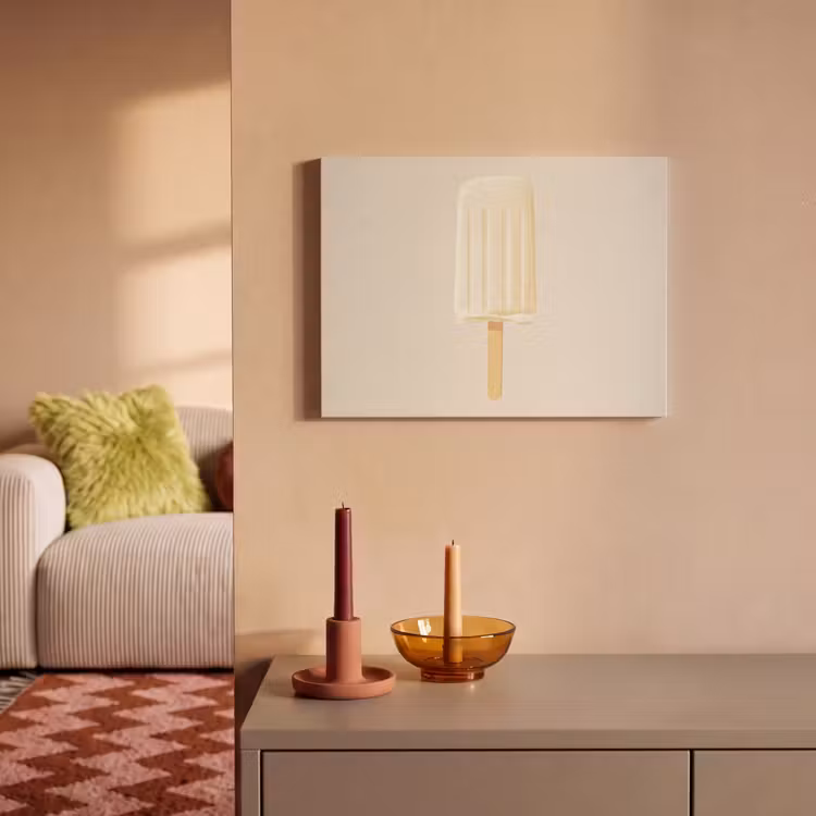 Minimalistisch - Waterijsje - Stokje - Beige PET vilt klein -sfeer1