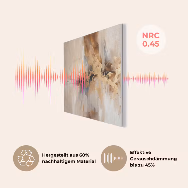 Modern - Bruin - Abstract - Beige PET vilt klein -USP_DE
