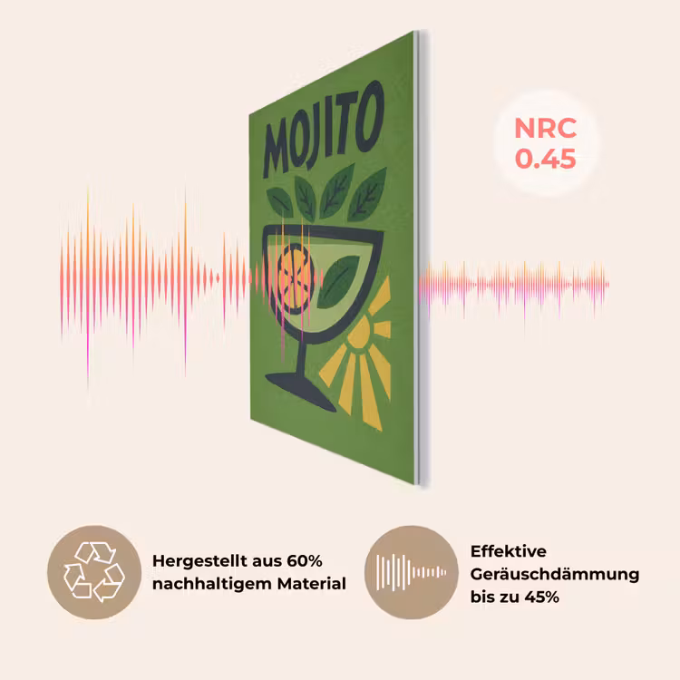 Mojito - Cocktail - Citroen - Groen PET vilt klein -USP_DE