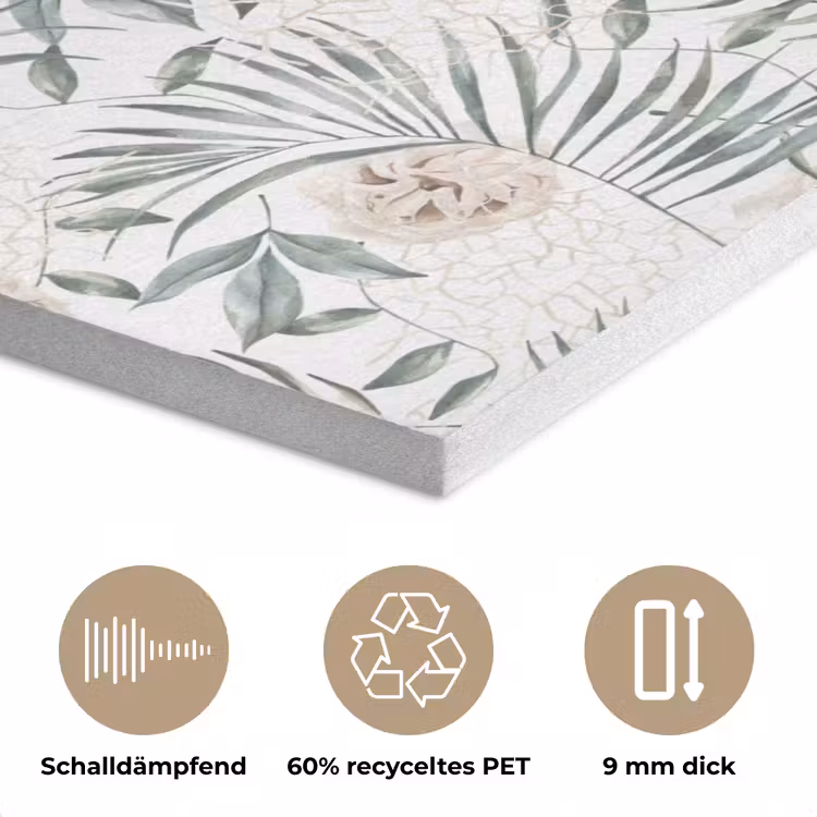 Monstera - Palmblad - Jungle - Tropisch PET vilt klein -closeup_DE