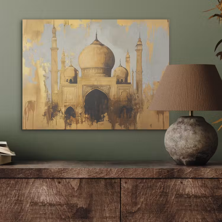 Moskee - Goud - Arabisch - Ramadan - Islamitische PET vilt klein -sfeer2