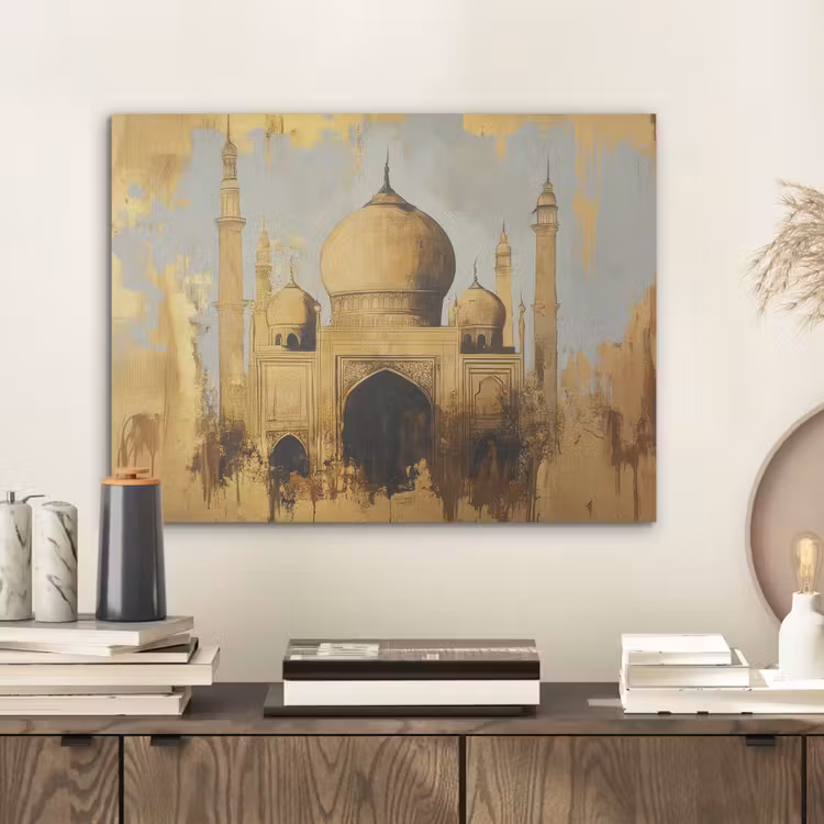 Moskee - Goud - Arabisch - Ramadan - Islamitische PET vilt klein -sfeer1