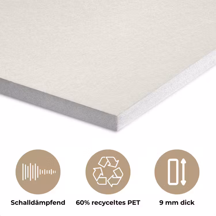 Schelp - Minimalistisch - Wit PET vilt klein -closeup_DE