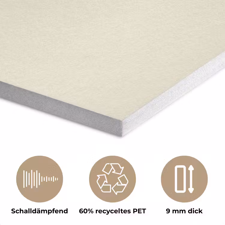 Schelpen - Blauw - Beige PET vilt klein -closeup_DE