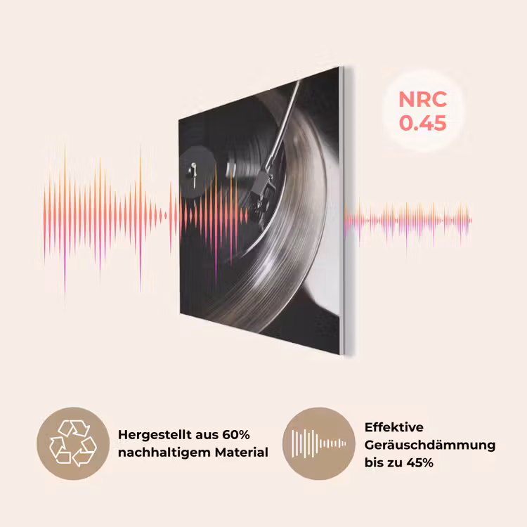 Close-up - Vinylplaat - Platenspeler - Zwart PET vilt klein -USP_DE
