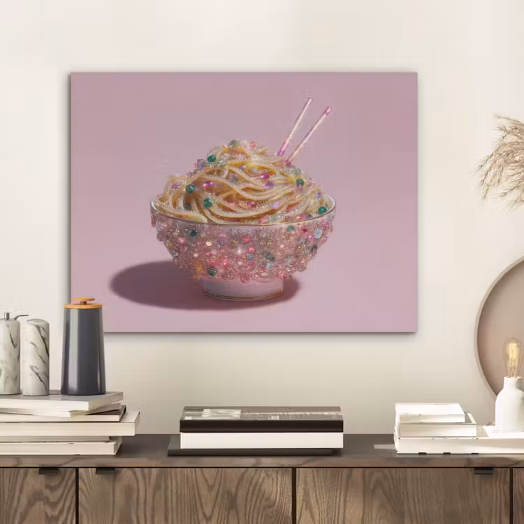 Noodles - Edelstenen - Stokjes - Roze PET vilt klein -sfeer1