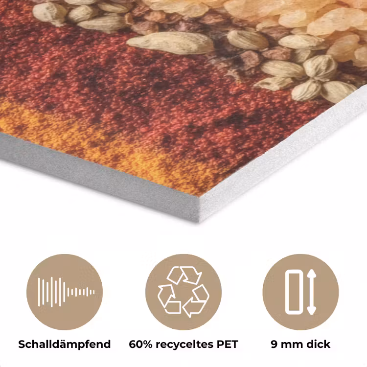 Banen - Verticaal - Kruiden - Variatie PET vilt klein -closeup_DE