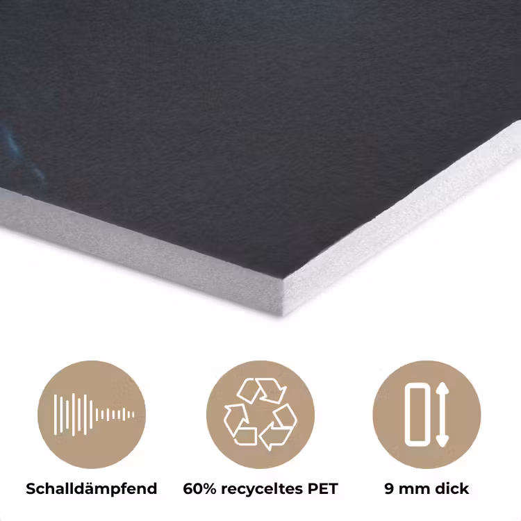 Oceaan - Walvishaai - Donkerblauw - Vlekken PET vilt klein -closeup_DE