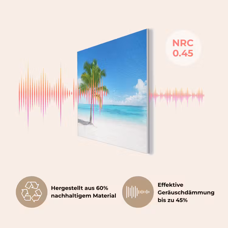 Palmboom - Strand - Zee - Zomer PET vilt klein -USP_DE