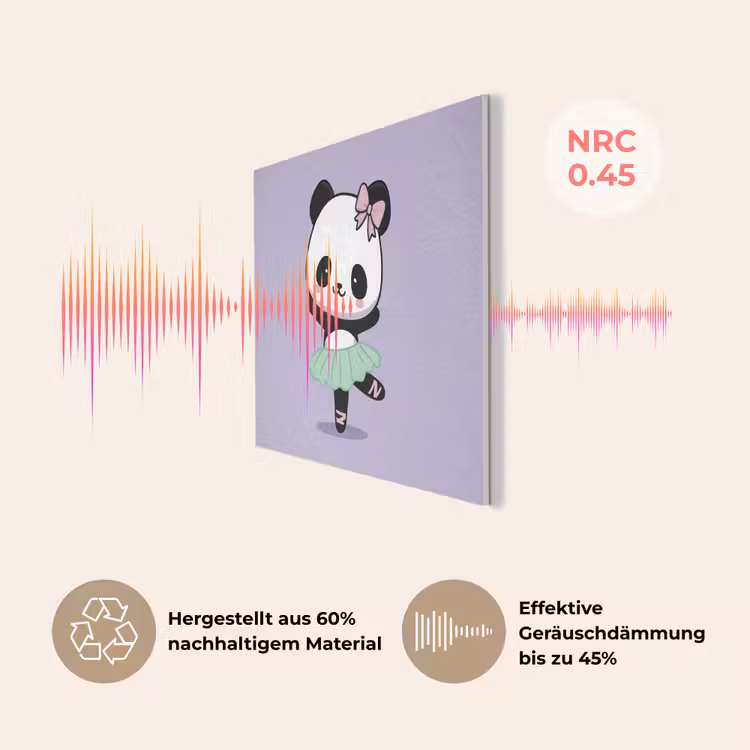 Dansende panda - Paars - Sierlijk - Kawaii PET vilt klein -USP_DE