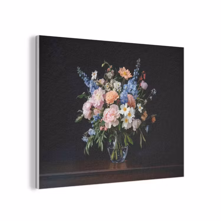 Pastel - Bloemen - Glazen - Vaas PET vilt klein -3d