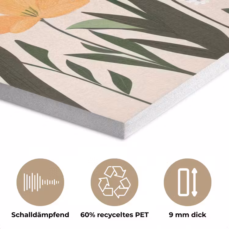 Pasteltinten - Bloemen - Illustratie PET vilt klein -closeup_DE