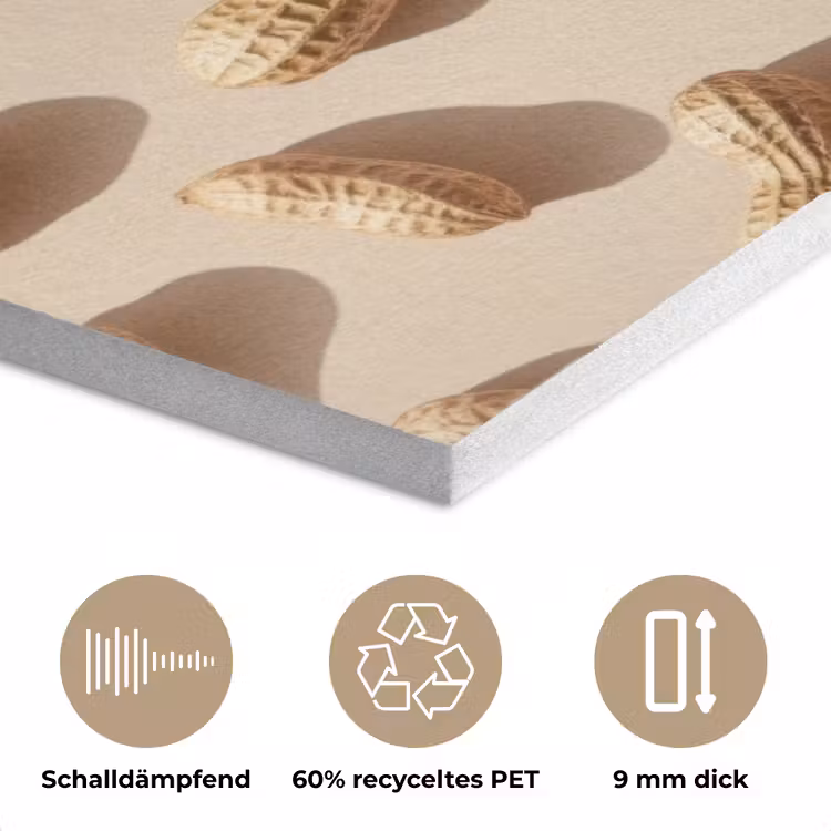 Pinda's - Patroon - Beige PET vilt klein -closeup_DE