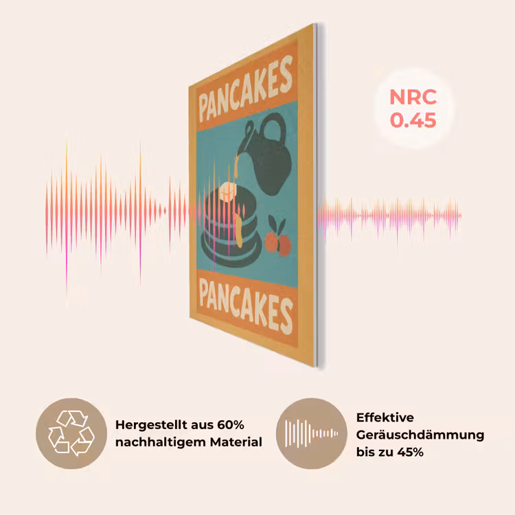 Pannenkoeken - Siroop - Illustratie - Oranje PET vilt klein -USP_DE