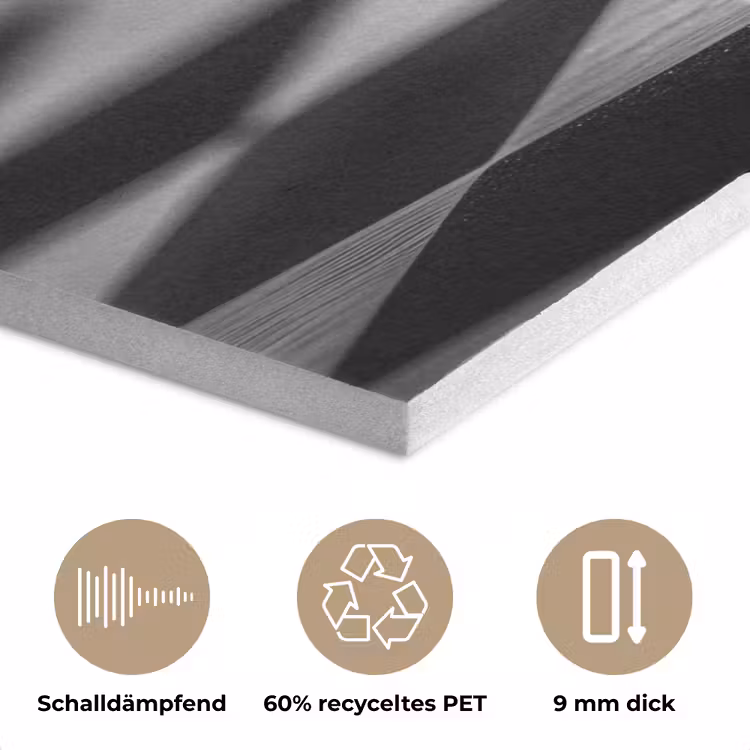 Paard - Hout - Schaalbord - Zwart PET vilt klein -closeup_DE