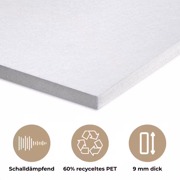 Plant - Bladeren - Minimalistisch - Zwart PET vilt klein -closeup_DE