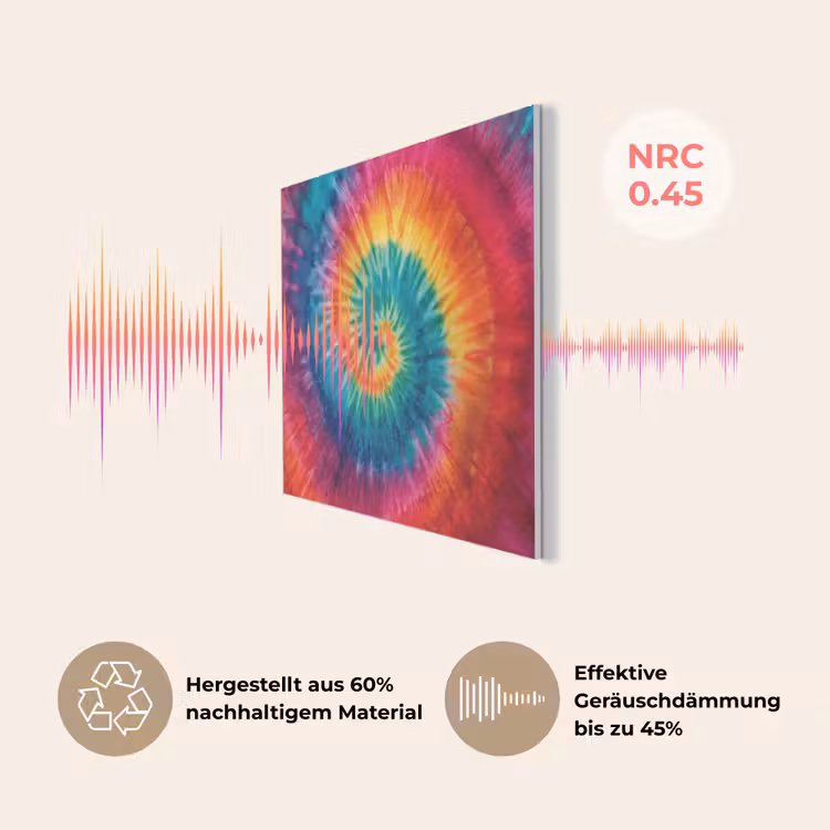 Regenboogkleuren - Tie dye - PET vilt klein -USP_DE