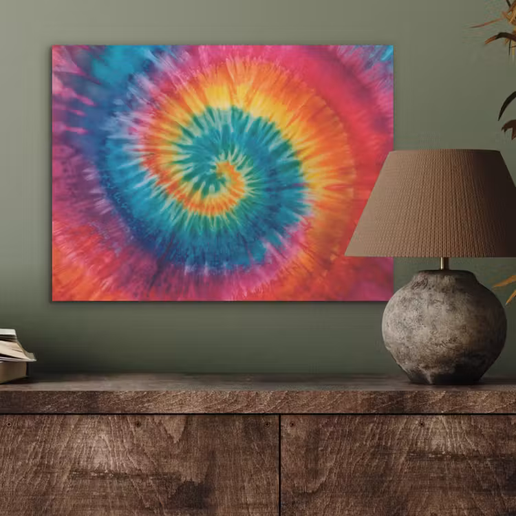 Regenboogkleuren - Tie dye - PET vilt klein -sfeer2