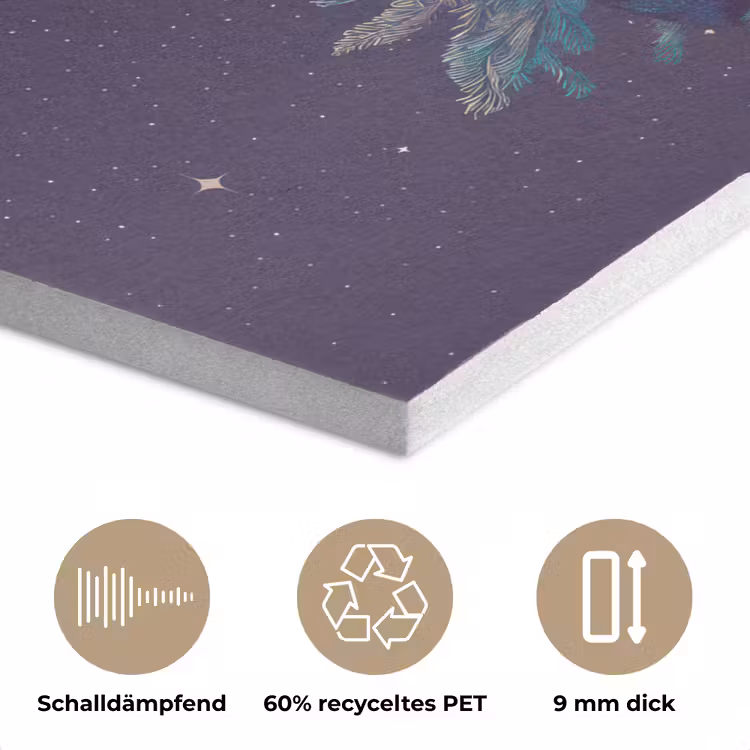 Rendier - Zonnebril - Neon - Kerstboom PET vilt klein -closeup_DE