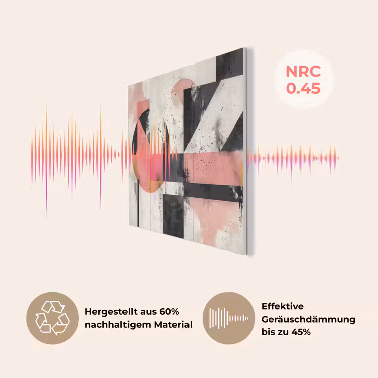 Roze - Abstract - Aesthetic - Modern - Vormen PET vilt klein -USP_DE