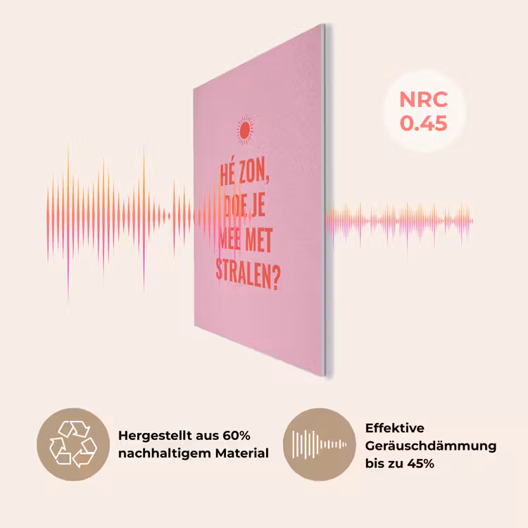 Roze - Zon - Quote PET vilt klein -USP_DE
